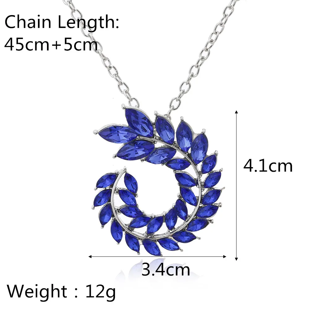 XIYANIKE Fashion Wedding Jewelry Set Chain Enamel Charm Crystal Rhinestone Jewelry Sets For Party Bridal Necklace Earrings