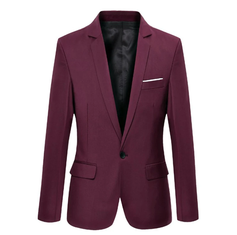 Men's Jacket Masculino Blazers Men's Suit Jackets Hombre Solid Slim Fit Groom's Clothes Smart Casual Mens Clothes MOOWNUC Men's Jacket Masculino Blazers Men's Suit Jackets Hombre Solid Slim Fit Groom's Clothes Smart Casual Mens Clothes MOOWNUC