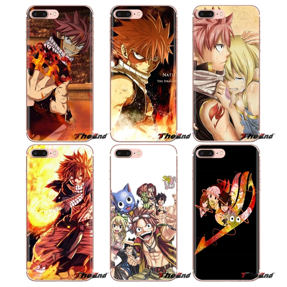 Transparent Soft TPU Case For Xiaomi Mi6 Mi 6 A1 Max Mix 2 5X 6X Redmi Note 5 5A 4X 4A A4 4 3 Plus Pro Natsu Dragneel Fairy Tail |