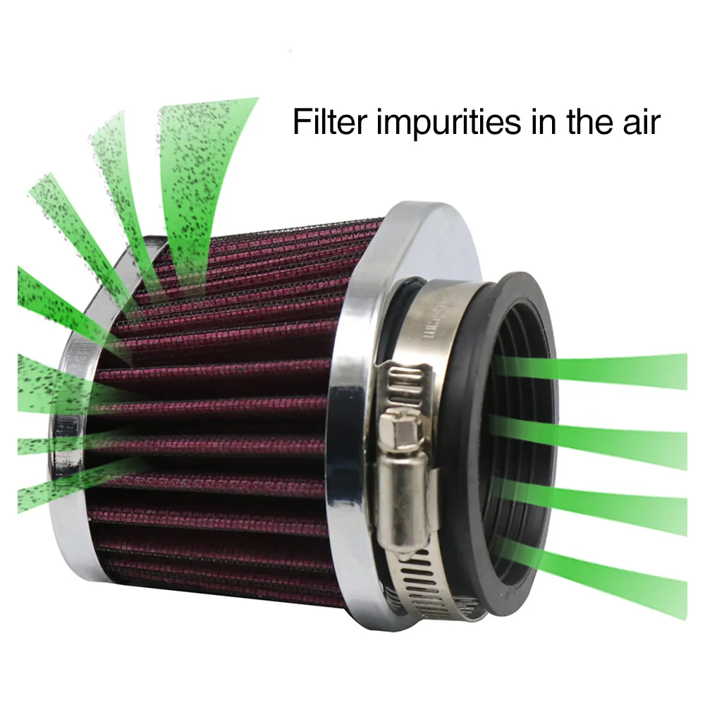 Sclmotos- 38 42 45 50 55 60mm Motorcycle Air Filter Air Pods Cleaner Fit For 50cc 110cc 125cc 200cc ATV Scooter Pit Dirt Bike