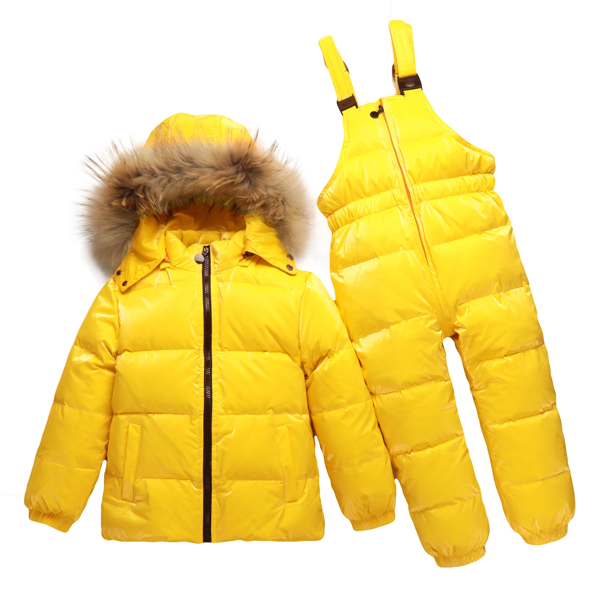 

2019 Winter Jacket Kids Overalls for Girls Children Snowsuit Baby Boy Girl Parka Coat Down Jackets Toddler New Year Clothing Set