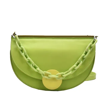 

New fashion 2020 summer bag Female fashion versatile contrast color one-shoulder chain hand carry trend crossbody bag small bag