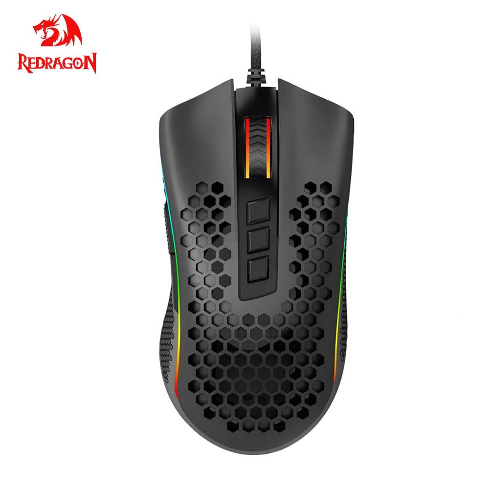 Redragon Storm M808 USB Gaming Mouse Wired RGB Backlight 12400 DPI 9 Buttons Programmable Optics Mice For Computer Gamer PC computer mouse