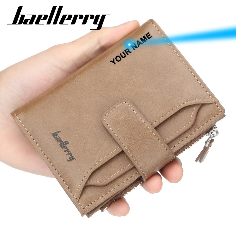 

Baellerry 2020 Vintage Men Wallets Luxury Leather Wallets and Purses Leather Card Holder Top Quality Male Wallet
