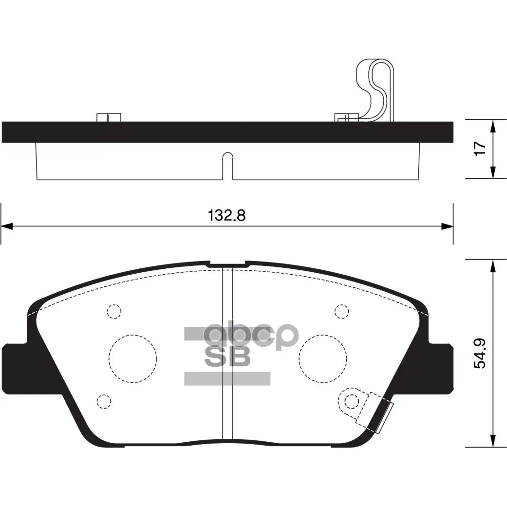 Колодки Тормозные Передние Sangsin Brake Sp1397 Sangsin brake арт. SP1397
