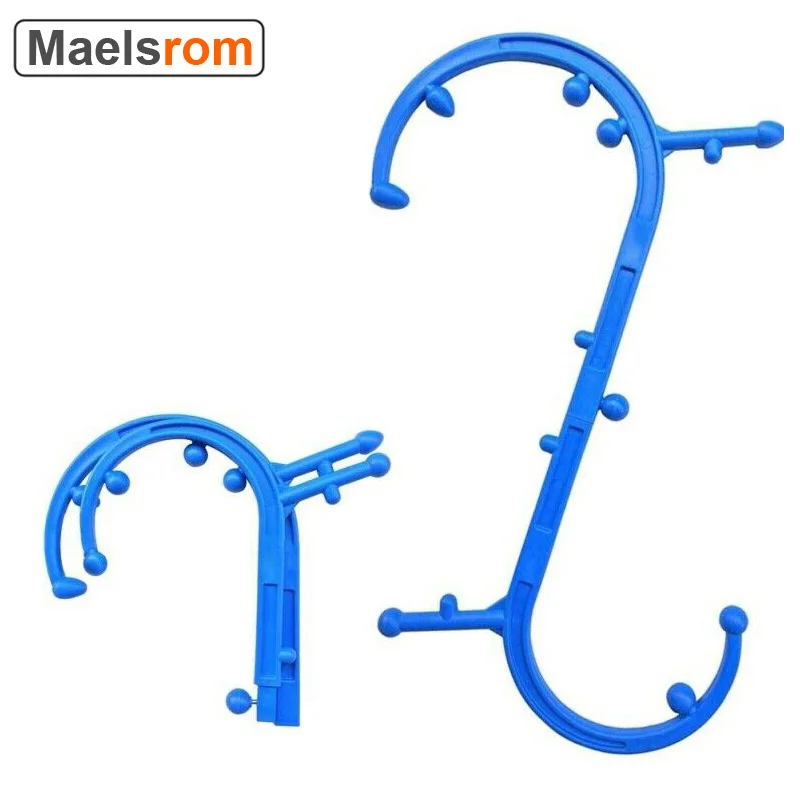 Trigger Point Back Massager for Body Pain Relief Handheld S-Shaped Hook Massage Stick Massage Cane For Neck Back Relaxation