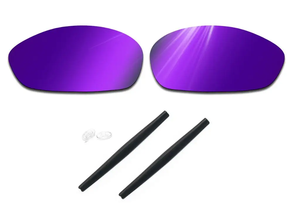 

Glintbay 100% Precise-Fit Deep Purple Replacement Lenses and Rubber kit for Oakley Whisker Sunglasses