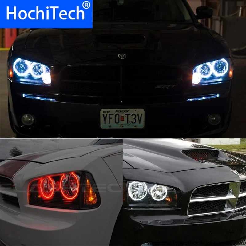 Для Dodge Зарядное устройство 2005 2006 2007 2008 2009 2010 светодиодный периметр фар колец halo