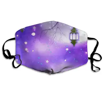 

Mouth Mask For Daily Dress Up, Moon Anti-dust Mouth-Muffle, Washable Reusable Holiday Half Face Masks For Mens And Womens With