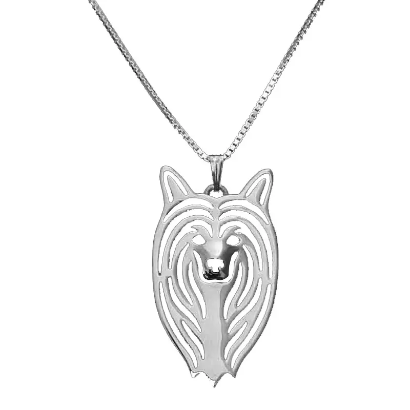 Китайские ожерелья в форме хохлатых животных Очаровательное ожерелье для щенка