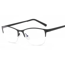 Half Frame Cat Eye Glasses Frames Women Vintage Optical Frames Clear Lens Retro Spectacle Computer Glasses Alloy TR90 Frame