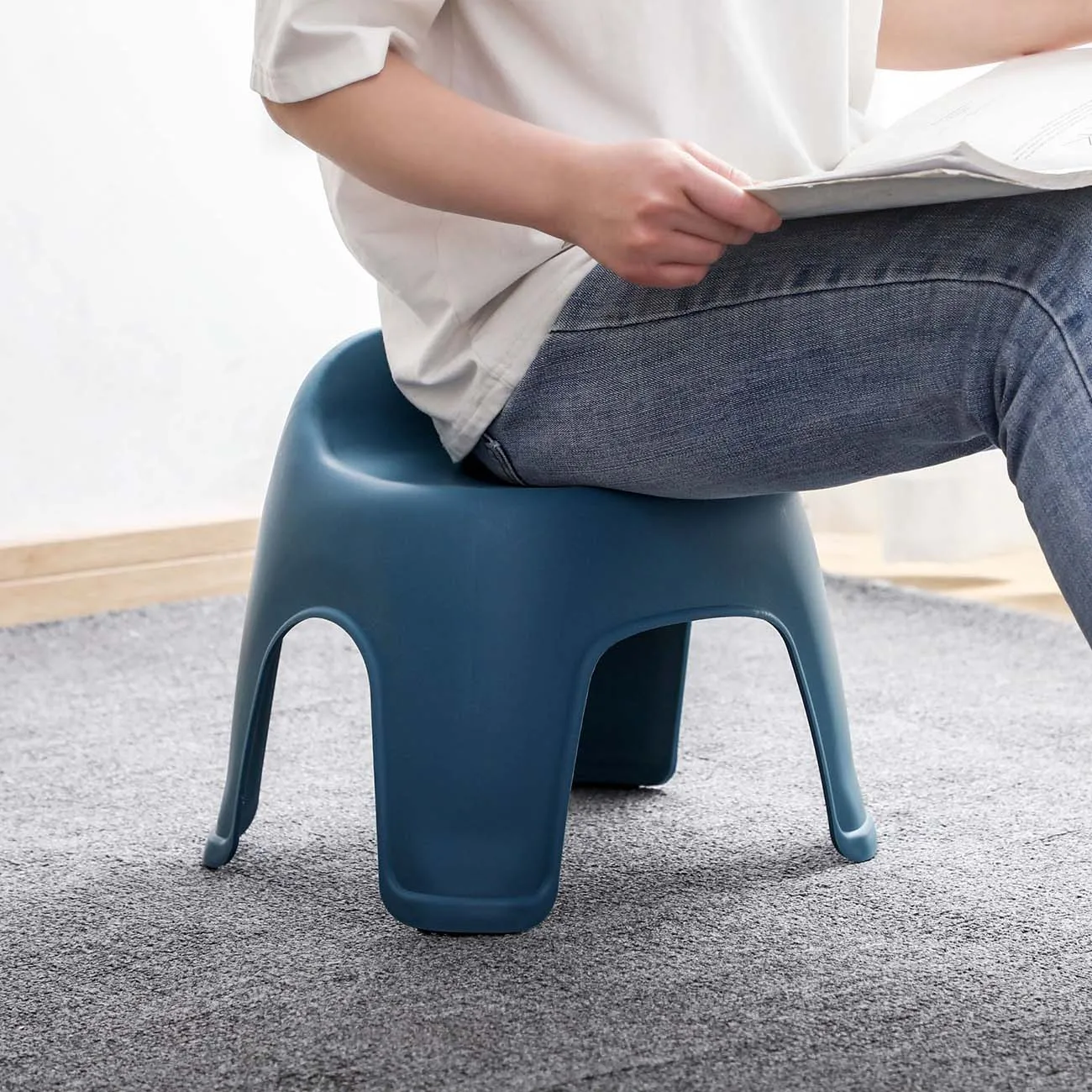 Стул детский пластиковый нескользящий утолщенная скамейка для ванной Сменная