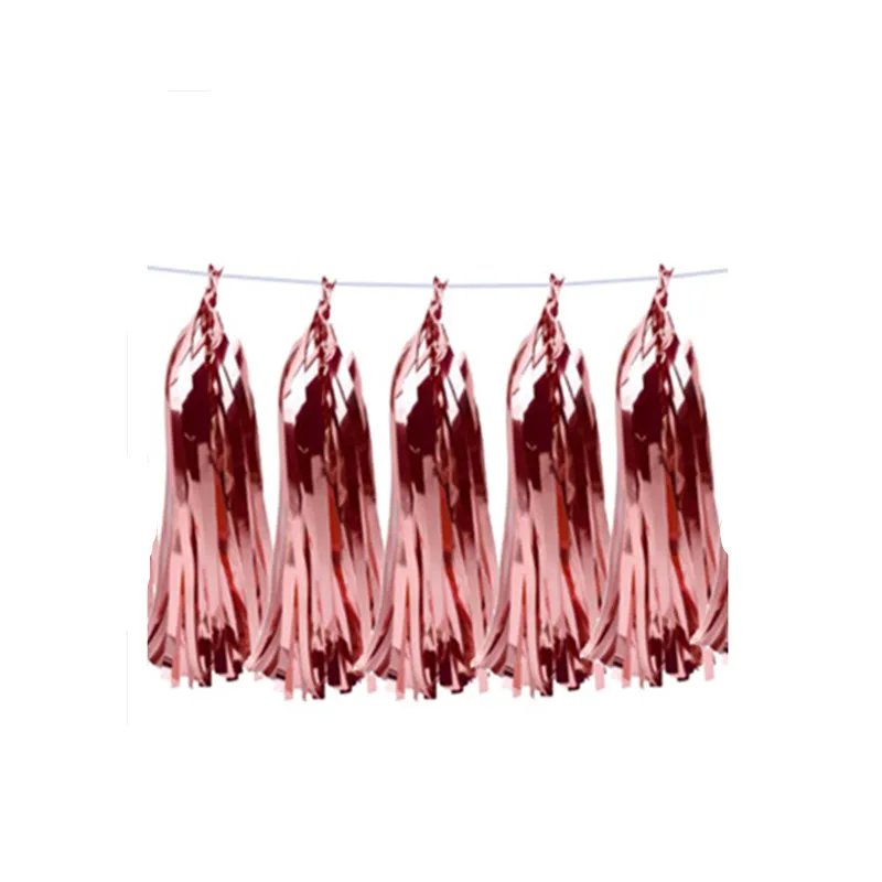 5ps rose gold tassel Украшения для девичника тот же пенис навсегда воздушный шар невесты быть баннер гирлянда для девичника курица вечерние Mr Mrs Свадебные украшения - Цвет: 5ps rose gold tassel