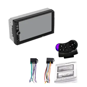 

2 Din Car Multimedia Player 7 Inch LCD Touch Screen MP5 Player FM Radio Video Player Music Audio With USB Support Rear Camera