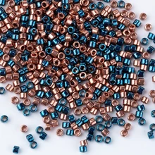 Тайдианские разноцветные металлические перлы бусины Miyuki Delica для nent Art 3 г/лот около 600 штук