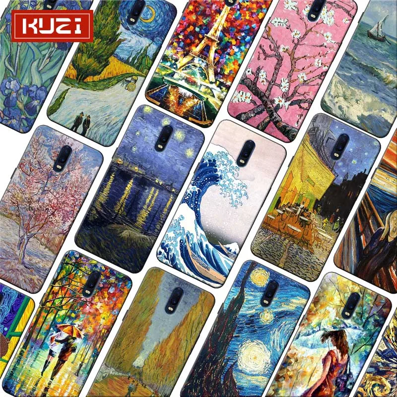 

Phone Case for oneplus one plus 7 pro 7 6 6t 5t Soft silicone Cover Van Gogh Art