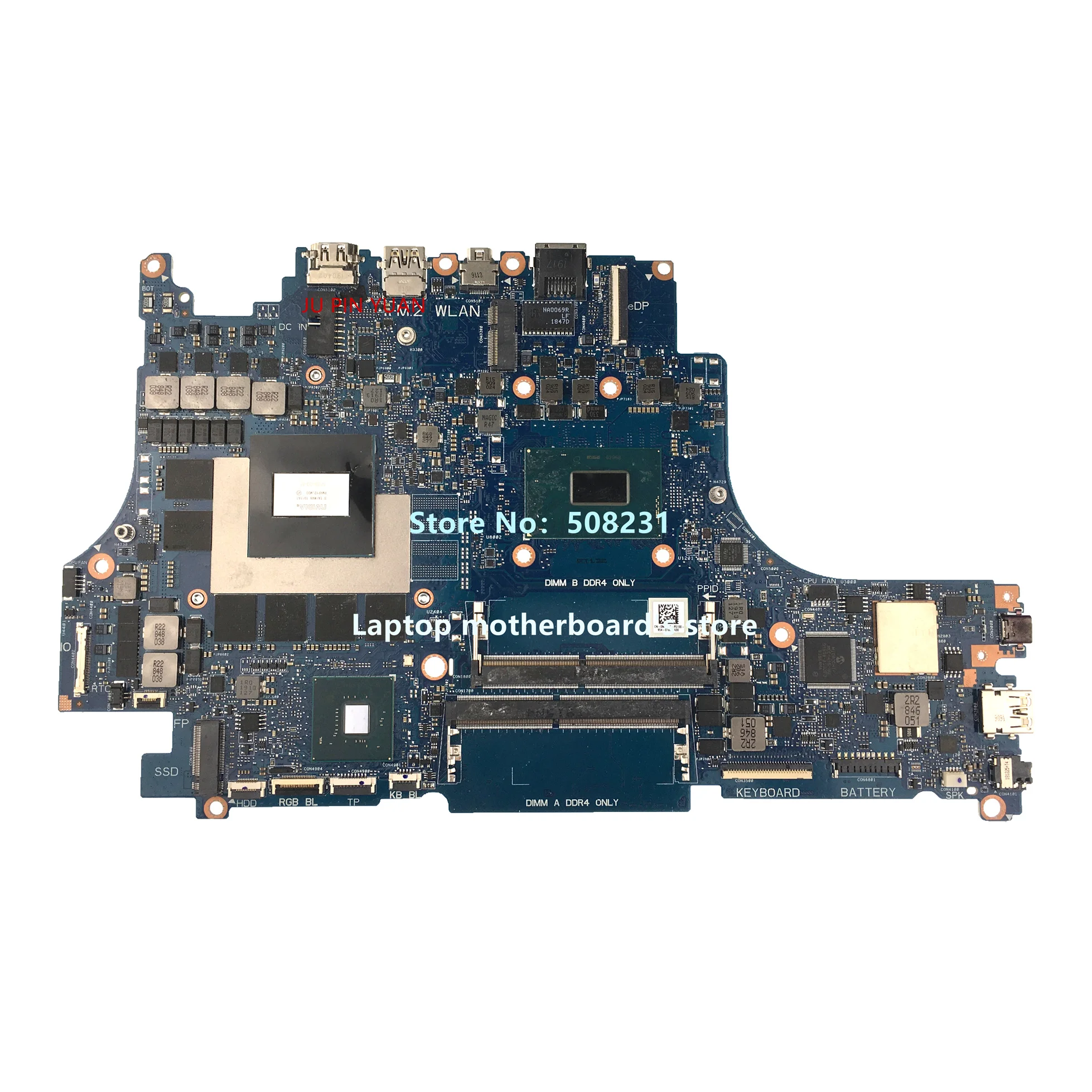 

For Dell G Series G5 5590 Laptop Motherboard CN-0MXHK3 0MXHK3 MXHK3 VULCAN15_N18E With CPU I7-9750H N18E-G0-A1 100%Full Tested