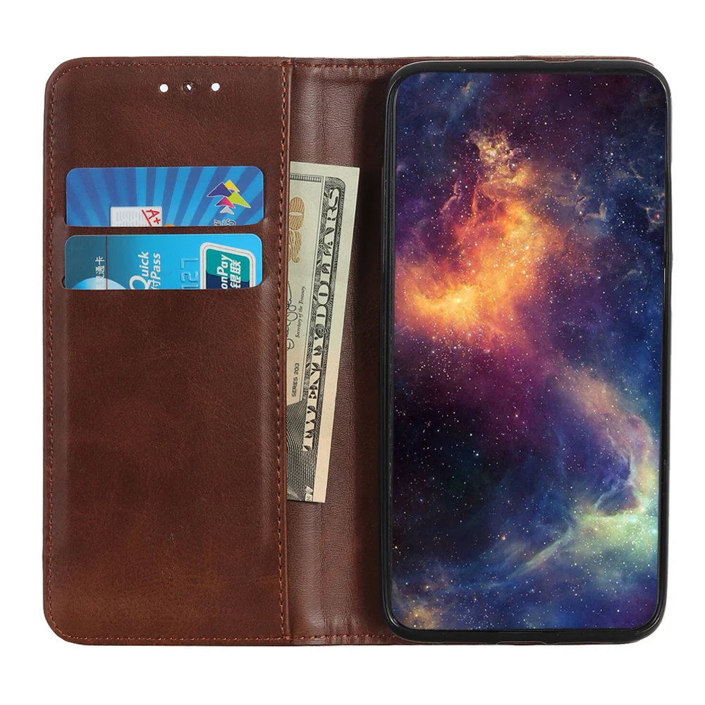 Phone Case for Xiaomi Redmi Note 8t 8 Pro Case Cover Cowhide Leather Magnetic Filp Book Case for Re