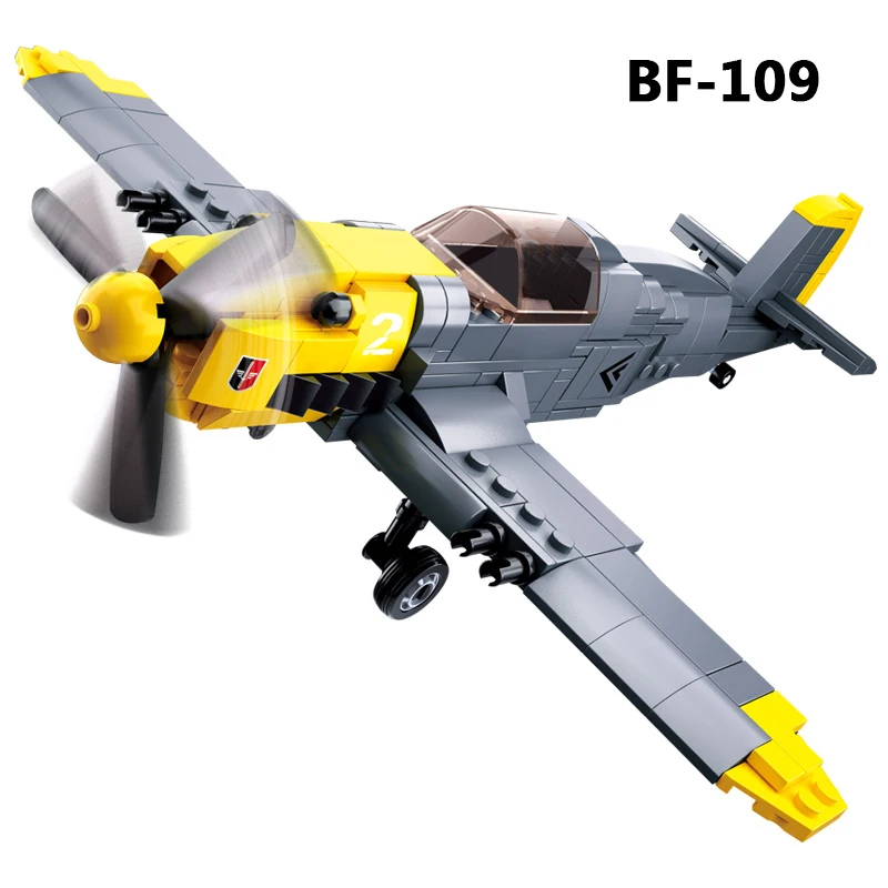WW2 самолет совместимый с Legoed немецкая модель летчик бомбардировщик бомбер ВВС