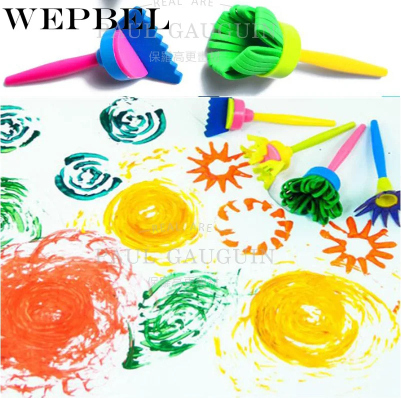 WEPBEL(4 шт./компл.) модная детская кисть для рисования цветочный трафарет для детей DIY граффити Рисование игрушки