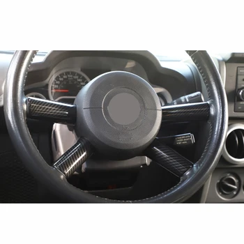 

ABS Cover Trim Carbon Fiber Steering Wheel Panel For Jeep Wrangler JK 2007-2010