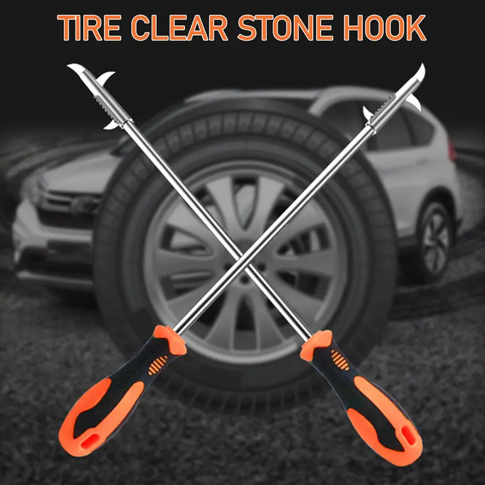 

New Car Tire Gap Thread Stones Cleaning Hooks Repair Tool Dig Pick Thread Screwdriver Cleaner For Auto Trunk Motorcycle
