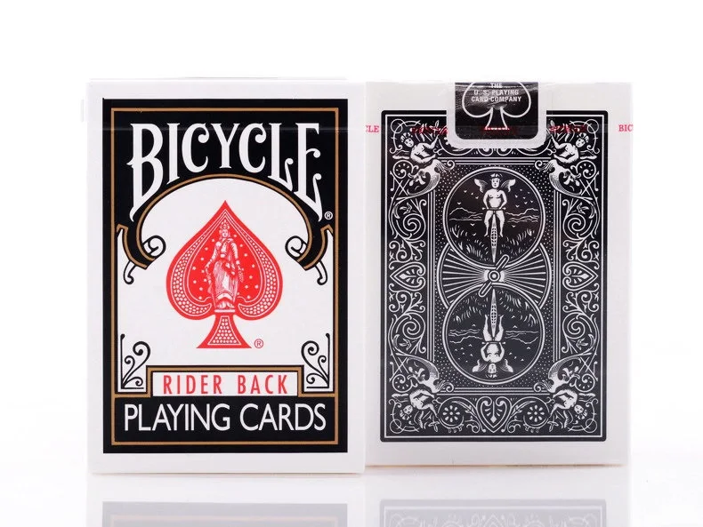 Jeu de cartes à jouer classique Black Deck Rider Back, poker, index  standard, jeux de cartes magiques, tours de magie, accessoires pour  magicien, vélo - AliExpress