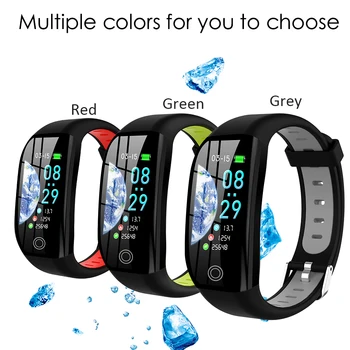 

F21 Smart Bracelet BT4.0 Heart Rate Blood Pressure Sleep Monitoring IP68 Waterproof Fitness Bracelet Alarm Camera Wristwatch