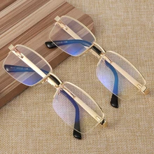 Новинка, унисекс, анти-синий светильник, очки для чтения, простые, стильные, защита от ультрафиолета, очки для пресбиопии, сплав, оправа, регулируемые очки для зрения