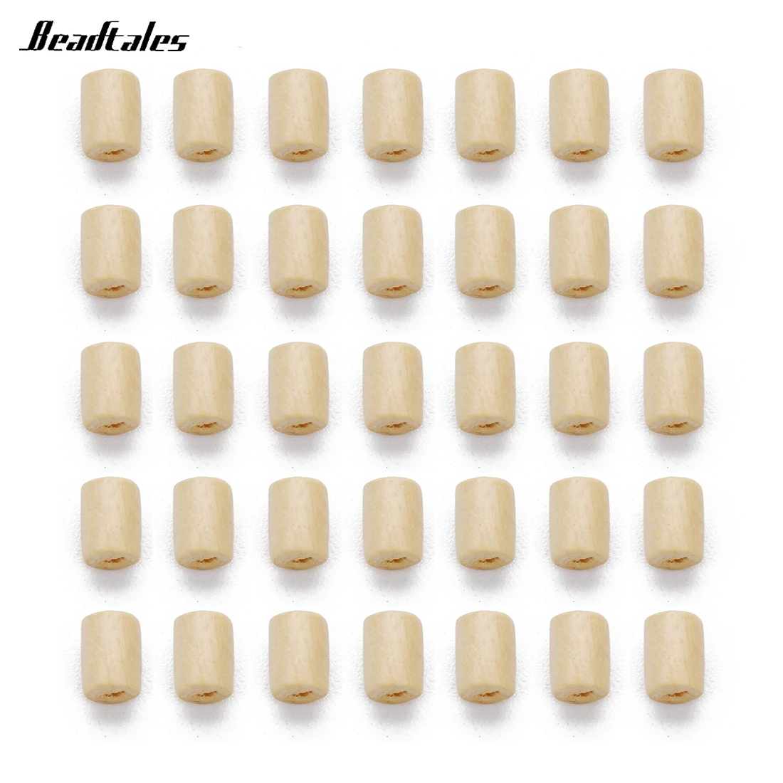 Beadtales 500 шт./лот 4 5*6 мм бусины из натурального дерева цилиндрическая форма