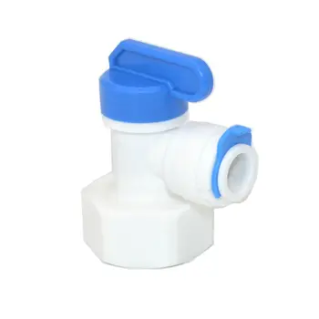 

Water Filter Elbow 3/8 Tube 3/4 FemaleTank Ball Valve for Tube Quick Connect Water Purifier RO Reverse Osmosis System