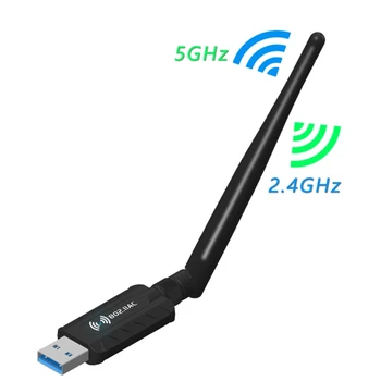 

1200M Wireless Network Card 2.4G/5.8G USB3.0 Dual Frequency RTL8812BU Network Card WiFi Receiver For Laptop Desktop