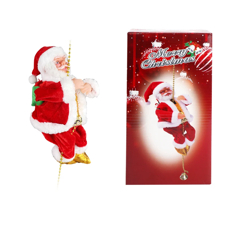 

Merry Christmas Santa Claus Gift for Children Kids Electric Switch Automatically Moves Santa Claus Toy Navidad Noel Gifts