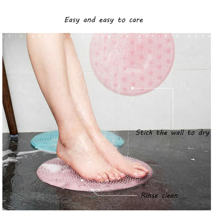 Силиконовая ванна массажная подушка щетка противоскользящая для ленивых мытья ног чистая омертвевшая кожа ванная комната SDFA88