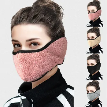 

1PC Anti-spitting Mask Foggy Haze Windproof Respirator Anti Dust Half Face Cloth Shields Washable Warmer Adult Mouth Masks