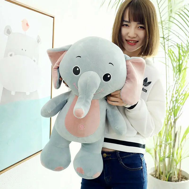 High Quality Elephant Plush Toy Soft Stuffed Animals Pillow Comfort Doll Stuffed Animals valentines day gift toy plushed elephant soft baby elephant doll cartoon stuffed animal plush toys 25cm