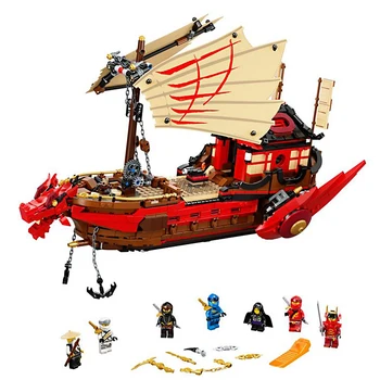 

2020 NEW Phantom Ninja series Destiny's Bounty boat compatible with 7175 building blocks educational children's toys gifts