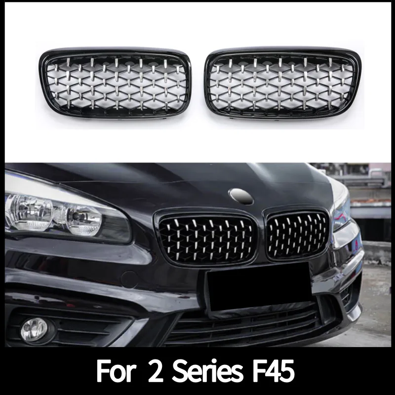Алмазная решетка для Bmw 2 серии F45 2014 2015 2016 ABS переднего бампера модификация сетки