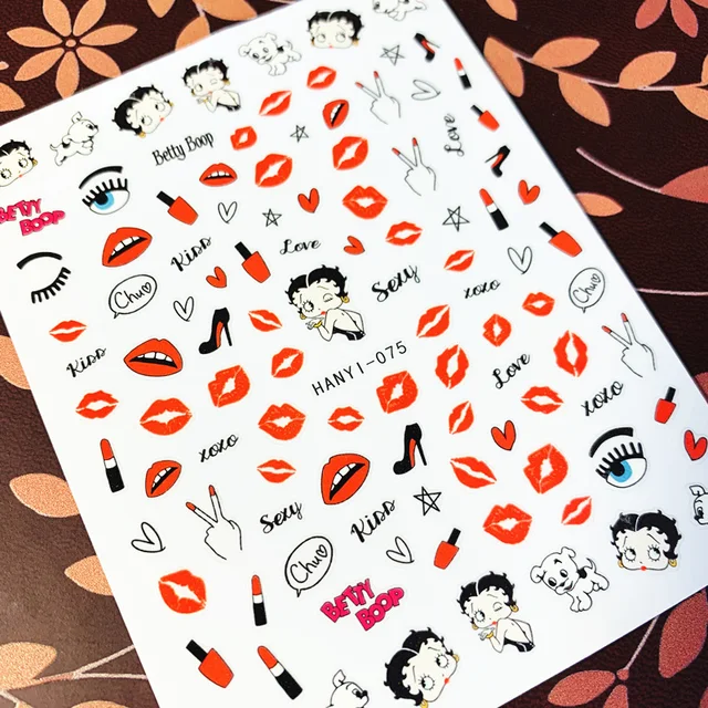 3D 자체 접착 다목적 네일 스티커