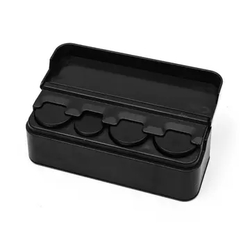 

1Pcs Coin Container Change Money Storage Box Portable Plastic Black Coin Holder Car shaped Coin Organizer saving box