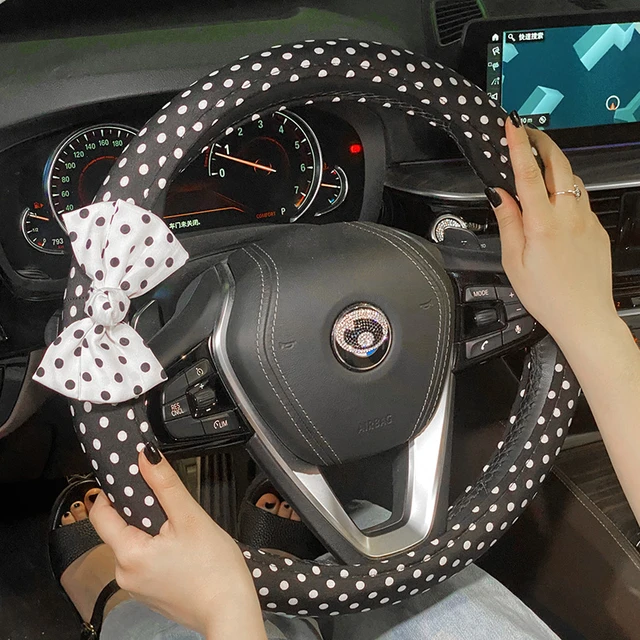 Cute Polka Dot Bowknot coprivolante universale per Auto sedile Auto  poggiatesta cuscino per il collo accessori per Auto interni per le donne -  AliExpress