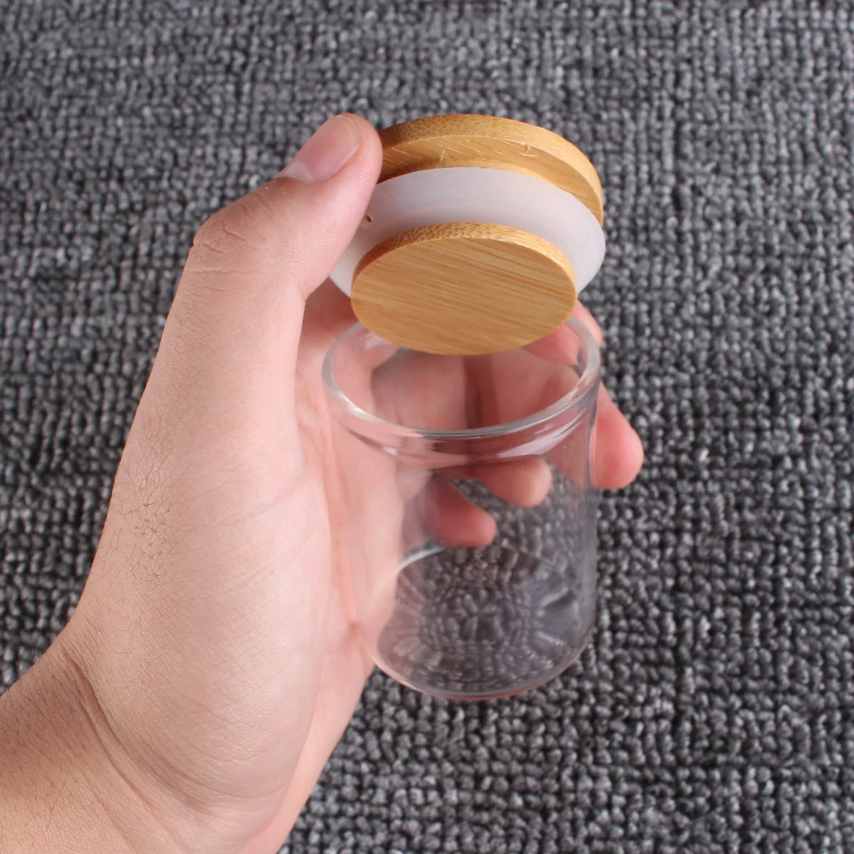 6 pieces 60ml Size 47x60mm Test Tubes with Bamboo Lids Glass Container Potion Bottle for DIY Crafts Wedding Favors 4