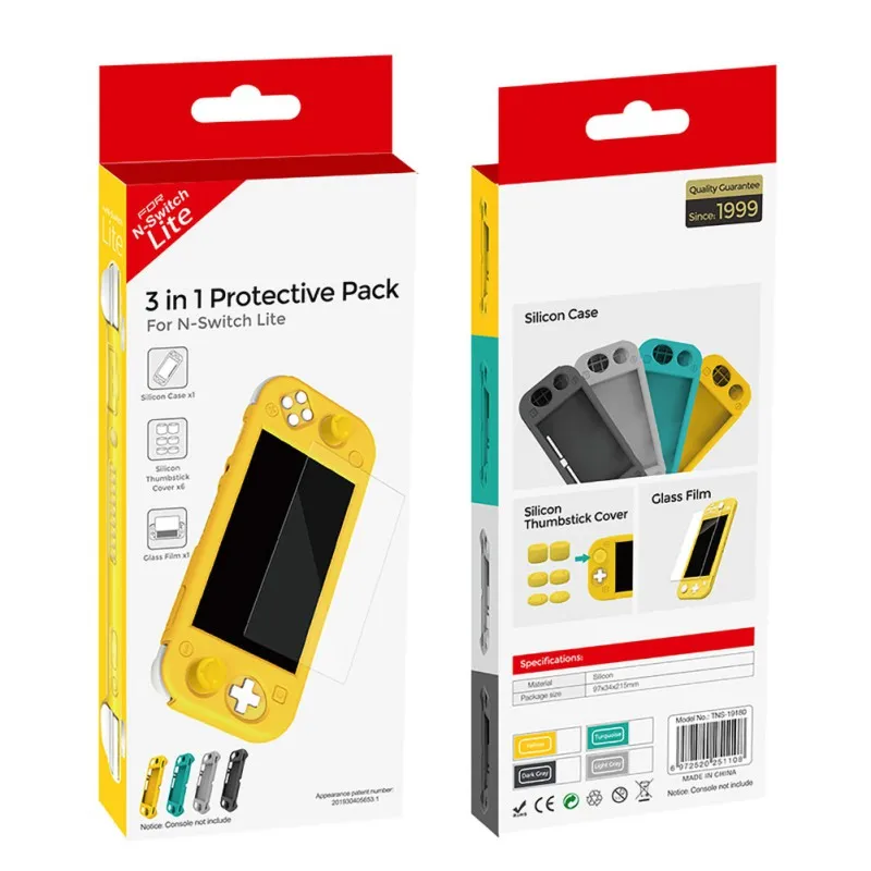 Для Switch Lite силиконовый защитный чехол для дома Защитная пленка для экрана рокер крышка комплект Консоль геймпад аксессуары