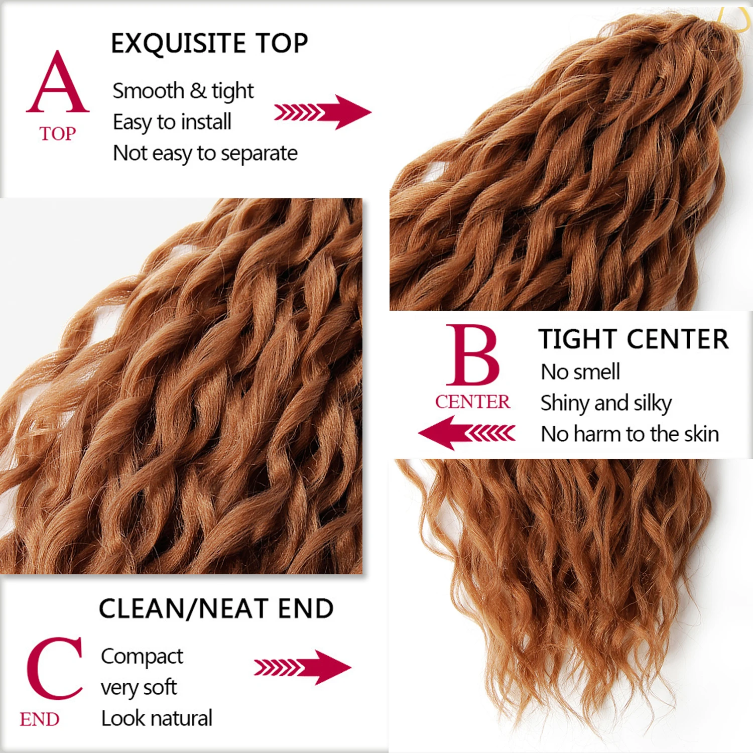 YxCherishair Afro Curls Synthetic Crochet Hair Braids Yaki Kinky Soft Ombre Loose Wave Braiding Hair Extensions 18 inches Black