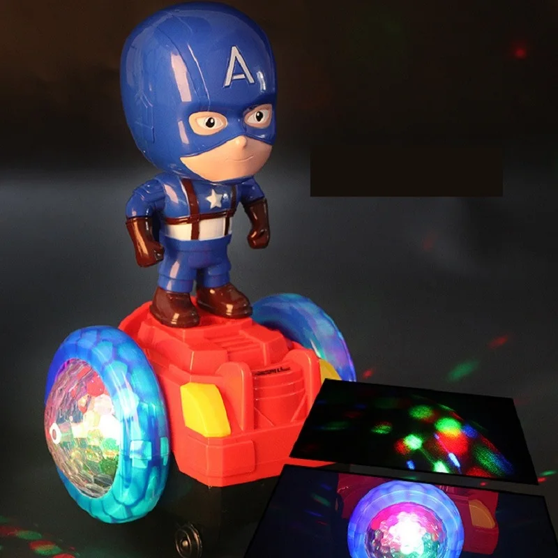 Фигурка Человека-паука, игрушка, одна деталь, фигурка Капитана Америки со светом, Удивительный Человек-паук, электронные игрушки для детей