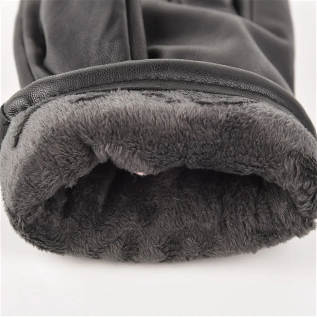 Wo мужские зимние уличные спортивные мужские зимние теплые утолщенные перчатки теплые уличные для езды на велосипеде перчатки для бега зимние перчатки#1018P