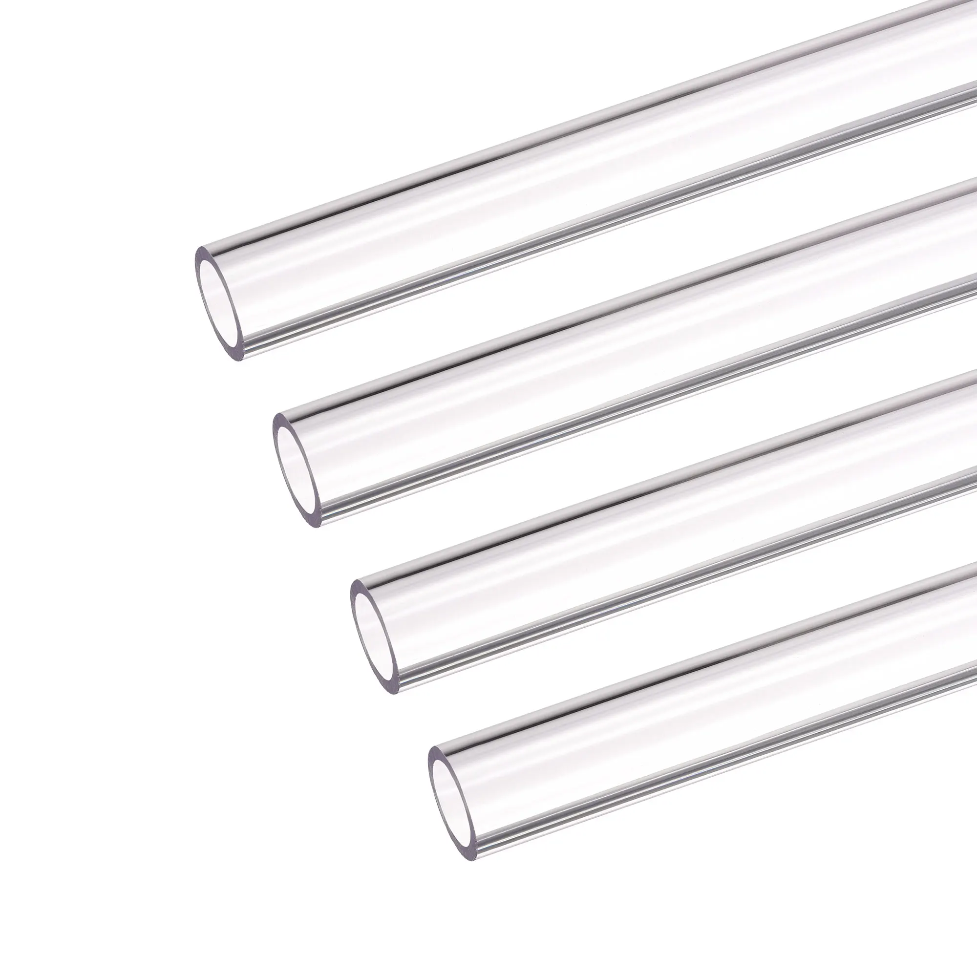 Uxcell PETG Tubing Hard Tube 12mm ID 16mm OD 0.5m Length Clear for PC Water-cooling System 4pcs | Инструменты