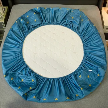 

Luxury Silk Quilted Waterproof Mattress Cover All-Inclusive Covers Fitted With 3pcs Topper Bed Sets Pillowcase Sheet Anti-mite