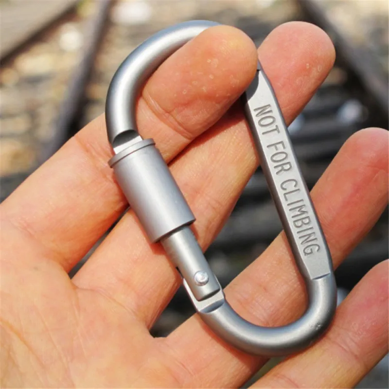

Shipping Carabiner Climbing Lock Fixed Backpack Hanging Buckle Camping Survival Tool Outdoor Key Chain Screw Lock Hook