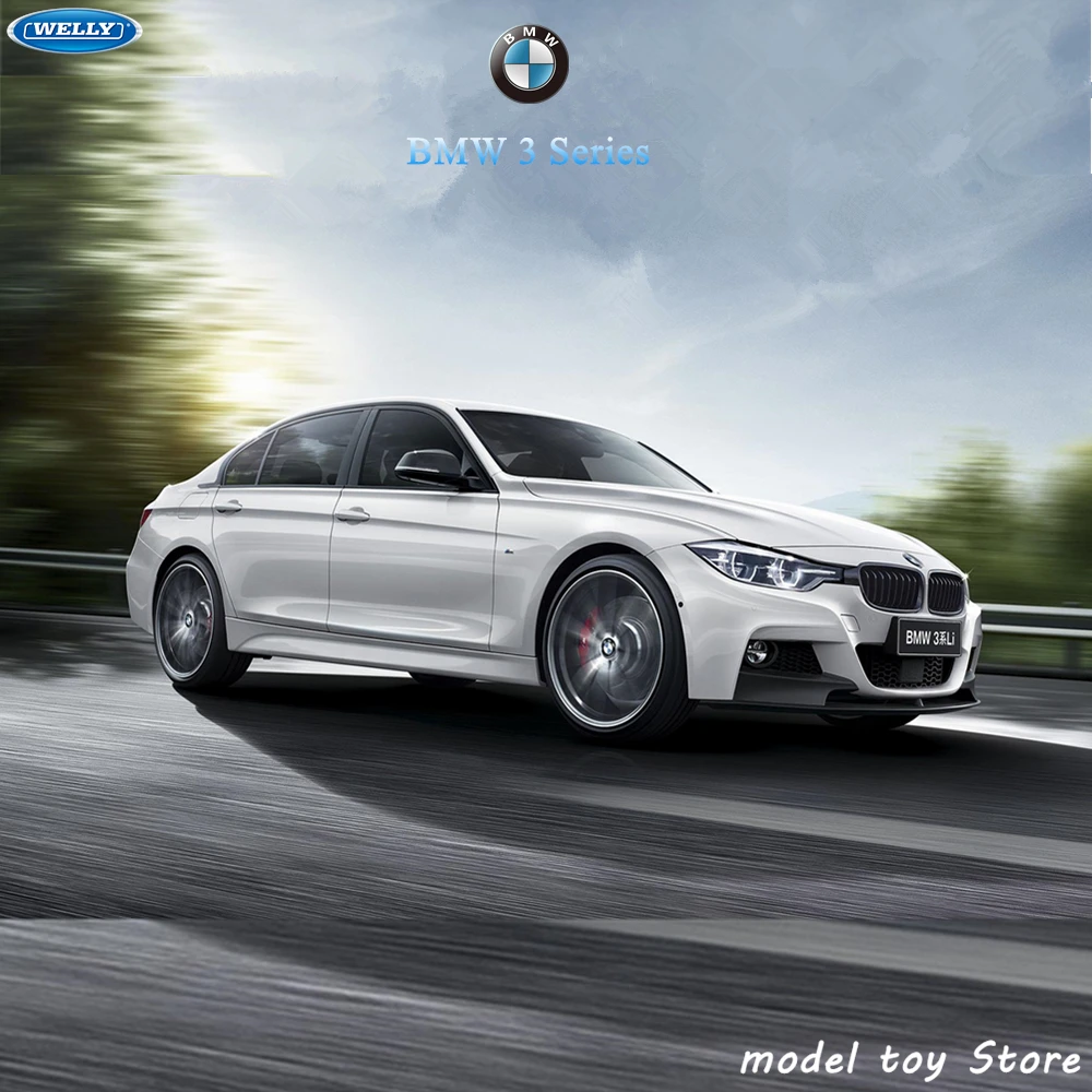 Модель спортивного автомобиля WELLY 1:24 BMW 335i модель из сплава поделки украшение